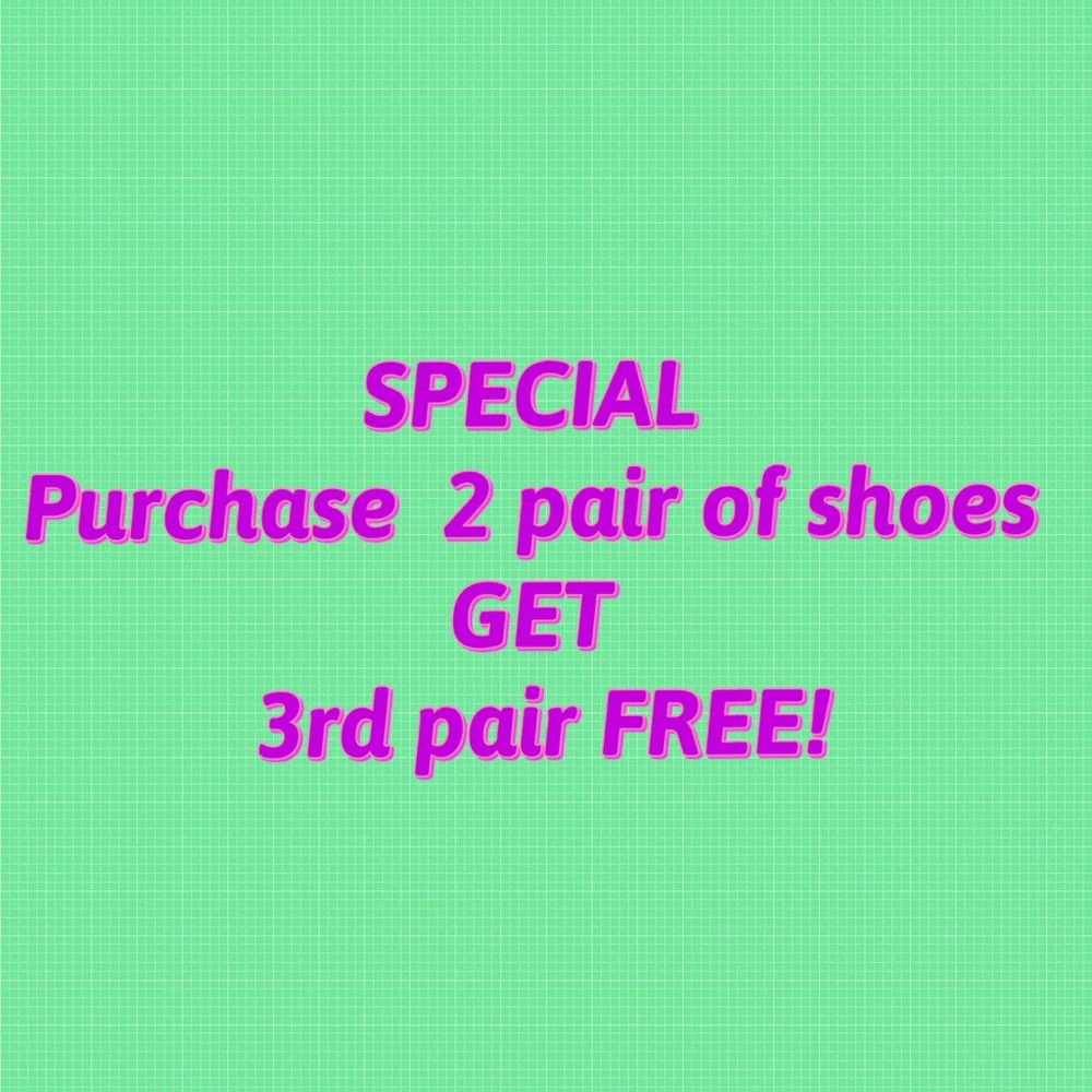 Shoes - Buy 2/ Get 1 FREE